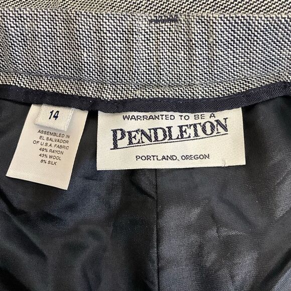 Brand New Pendleton Women's 14 Wool Silk Blend Dress Pants Trousers Slacks - Picture 9 of 12